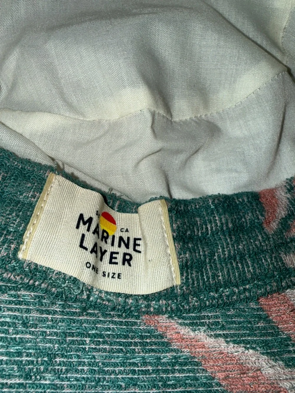 Marine layer terry cloth bucket hat one size